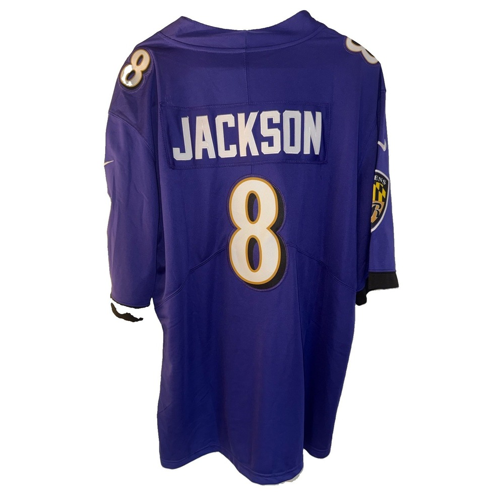 Lamar Jackson #8 Baltimore Ravens Nike On Field NFL Jersey Men's XL NWT Purple